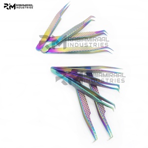 Pince à cils en acier inoxydable de marque privée personnalisable pour pinces à cils multi-couleurs plasma - Product Image 6