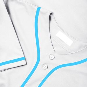 Maillot de baseball personnalisé, maillots vierges en gros, uniforme unisexe, blanc, softball, respirant, antibactérien, séchage rapide, vêtements de sport - Product Image 2