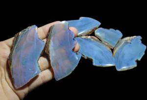 Tranche d'opale de gelée pourpre naturelle australienne Cabochon de pierres précieuses en vrac poli et beau! - Product Image 3