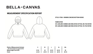 Bella + Canvas 7506C Sudadera con capucha inferior ceñida de lana de esponja para mujer con logotipo personalizado Sudadera con capucha transpirable - Product Image 6