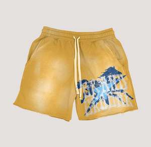 ชุดกางเกงขาสั้นสำหรับผู้ชายชุดเสื้อยืดสำหรับซักแบบวินเทจกางเกงขาสั้นสำหรับผู้ชายพิมพ์ลายถนนสูง - Product Image 3