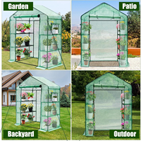 Serre portable pour plantes de jardin, balcon et terrasse, porte enroulable, couverture en PE imperméable, plusieurs tailles et couleurs