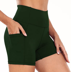 Gran oferta de pantalones cortos para mujer, entrenamiento físico sin costuras, ropa atlética de cintura alta, pantalones cortos de gimnasio con glúteos acanalados para mujer, conjunto de Yoga - Product Image 2