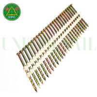 Clous assemblés 2-3/8 "x 0.113 5000pcs clous à bande en plastique à 21 degrés encadrant le clou avec le type de tige de vis, fabriqué au Vietnam