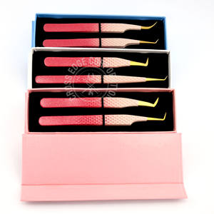 Hot Selling 45 Degree Lash Extension Tweezers Fiber Tip Curved Lightweight Isolation 90 Maga Boot - Product Image 2