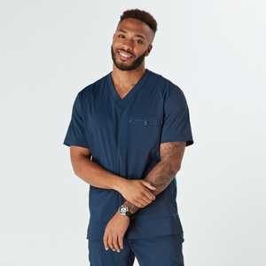เสื้อสครับพยาบาลแขนสั้นชุดยูนิฟอร์มสครับพยาบาลทางการแพทย์ - Product Image 1