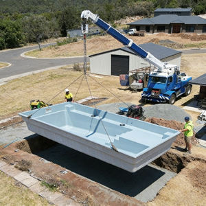 Piscine en fibre de verre sur mesure avec marches, piscine enterrée de jardin, piscine en fibre de verre étanche pour hôtel - Product Image 1
