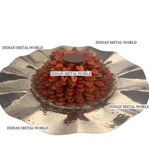 Cuenco de chocolate plateado de la mejor calidad, diseño elegante, cuenco decorativo para servir postres dulces - Product Image 2