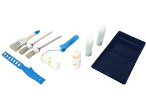 <b>Paint</b> set with tray, paintbrush, 2 brushes, <b>roller</b> and 3 refills 10cm (Mader 68409) - Product Image 1