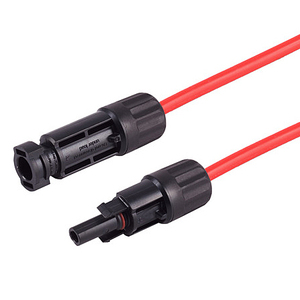 Cavo di estensione solare rosso cavo solare 6 mm² con spina per impianti fotovoltaici 10 m - Product Image 1