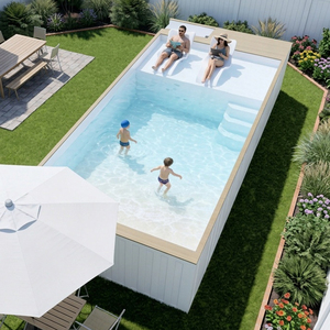 Piscina Elevada Extra Grande de 40 Pies con Cubierta para el Hogar, Resort, Jardín, Patio Trasero, Duradera y Fácil de Montar - Product Image 1