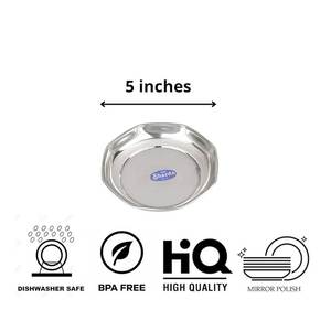 Vente en gros de plaques multifonctions en acier inoxydable de haute qualité personnalisées, 6 pièces polies miroir, écologiques pour la cuisine et l'hôtel - Product Image 5