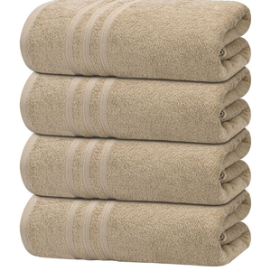 Serviettes de bain luxueuses en coton d'Inde Serviettes de plage écologiques et élégantes à absorption rapide - Product Image 3