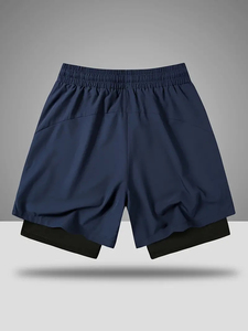 Pantalones cortos de gimnasio de fitness profesionales OEM de alta calidad de poliéster personalizado de secado rápido de talla grande de malla de impresión informal para correr pantalones cortos de hombre - Product Image 5
