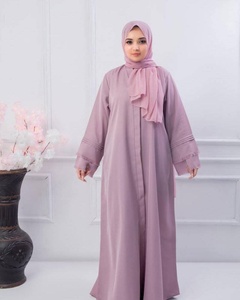 Abaya de luxe de concepteur de travail manuel de Dubai, style turc élégant pour les meilleures ventes, couleur unie, fabricant pakistanais en Turquie - Product Image 3