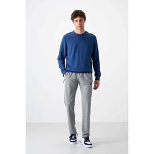 TOMMYLIFE Men's <b>Slim</b> Fit Classic Leg Black Cotton Blend Sweatpants - Comfortable <b>Jogger</b> Bottoms for Casual Wear - Product Image 5