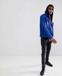 Veste en cuir pour hommes de mode décontractée en gros pour motard en détresse véritable personnalisé mince vestes en cuir d'agneau respirant - Product Image 4