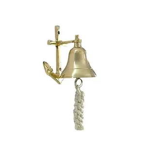 Entry Gate way Decoration Hanging Brass Oil Rubbed Bronze Antique Ship Bell for Dinner Church