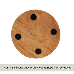 Soporte de pañuelos de madera Organizador de pañuelos vertical Dispensador de rollos Cocina - Product Image 3