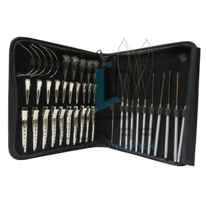 Lunar Providing All in One Professional <b>Hair</b> <b>Extension</b> <b>Tools</b> & Accessory Kit With High Quality Stainless Steel Material - Product Image 1