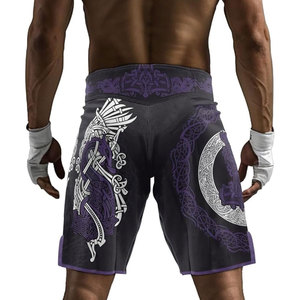 Venta al por mayor de fábrica Plain Stretchy Fight Mma Kick Boxing Muay Thai Martial Arts Fight Shorts Plus SizeHot venta de productos - Product Image 6