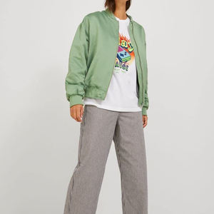 Chaquetas de satén de secado rápido y teñidas lisas para mujer, chaqueta de satén gruesa de invierno con bordado personalizado para mujer, a la venta - Product Image 3