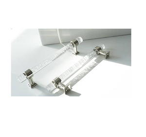 Meubles de quincaillerie d'armoire en acrylique Barres latérales doubles Poignée de porte Poignées en verre cristal Poignées en verre acrylique - Product Image 4