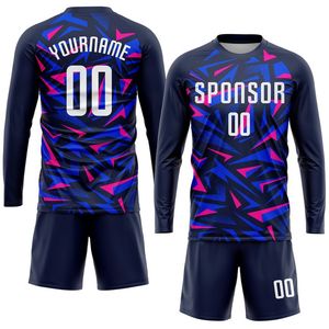 Equipo Nacional de Calidad tailandesa superior Ropa personalizada Mangas completas Sublimación Jersey Venta al por mayor Ropa deportiva de entrenamiento Uniforme de fútbol - Product Image 3