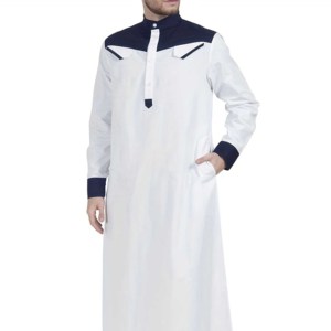 Alta calidad elegante árabe islámico hombres Thobe Jubba precio al por mayor para los hombres musulmanes saudíes - Product Image 1