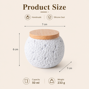 Guci Semen Rustic untuk Abu Jenazah Anjing dan Kucing, Wadah Kenangan Kremasi Buatan Tangan dengan Cincin Penyegel - Product Image 4