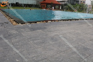 กระเบื้องหินบะซอลต์สีเทาธรรมชาติคุณภาพสูงเหมาะสำหรับทางเดินในสวนระเบียงระเบียงและพื้นกลางแจ้ง - Product Image 5