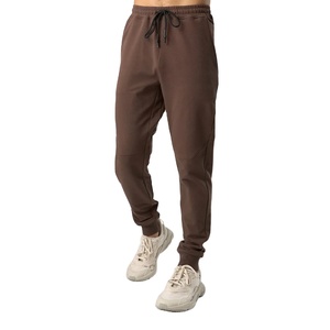 Custom Logo Casual <b>Mens</b> <b>Trousers</b> <b>Elastic</b> Waist Casual Sweat Sweatpants Loose Fit Straight Leg Plain Jogger Pants - Product Image 1