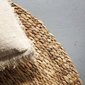 Alfombra redonda de jacinto de agua, alfombras decorativas hechas en Vietnam, material ecológico para decoración del hogar, venta al por mayor - Product Image 3