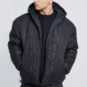 Nouveau Style hommes extérieur hiver manteau à capuche hommes bouffant doudoune personnalisé haute rue veste avec poches - Product Image 1