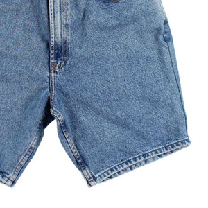 Pantalones cortos vaqueros para hombre, ropa de calle personalizada de color sólido, precios al por mayor, pantalones cortos vaqueros con logotipo personalizado de alta calidad - Product Image 5