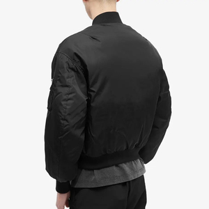 New Arrival Men's Boxy Fit Black Bomber <b>Jacket</b> Oversized <b>Padded</b> 100% Polyester <b>Waterproof</b> Quick Dry and Breathable - Product Image 2