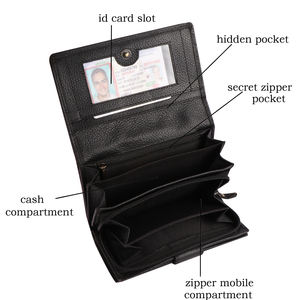 Pochette en cuir pour femmes élégantes avec accent métallique et pochette en cuir élégante au toucher moderne pour les soirées de rendez-vous - Product Image 6