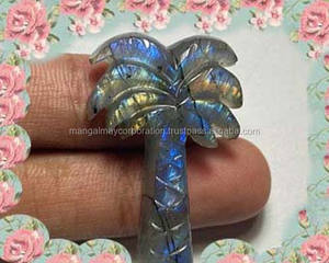 งานฝีมือที่ดีที่สุดทำจากอัญมณีแกะสลักนกอินทรีลาบราดอไรต์สีฟ้าฉูดฉาดต้องการของตกแต่งสำหรับการรักษาออร่า - Product Image 5