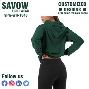 Sudaderas con Capucha para Mujer al por Mayor, Personalizadas, Oversize, Estilo Urbano, Chaquetas de Forro Polar 100% Algodón, Color Liso, a la Moda - Product Image 2