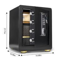 Coffre-fort électronique numérique de petite taille pour la maison, l'hôtel, pour la sécurité de l'argent liquide, grand coffre-fort électronique