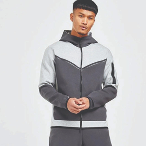 High Quality Cotton Tracksuit <b>Men</b> Hoodie and Jogger Set Oversized <b>Pullover</b> Hoodies Sweatpants Washed 2 Piece Set for <b>Men</b> - Product Image 1