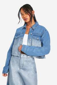 แจ็คเก็ตเดนิมทรงทรัคเกอร์สำหรับผู้หญิง แบบสั่งทำพิเศษ ลุคทำสีซีดขาดๆ  ติดกระดุม แขนยาว สไตล์สตรีทแวร์ สำหรับฤดูใบไม้ร่วงและฤดูหนาว - Product Image 4