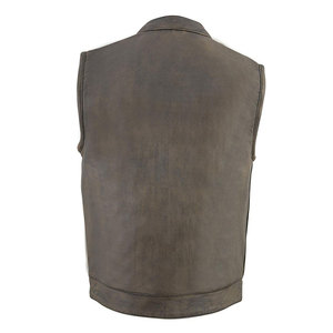 Chaleco informal de cuero sin mangas para hombre, chaleco de invierno, nuevo diseño, estilos de jugador, Etiqueta Privada, tela de poliéster para uso en exteriores - Product Image 3