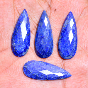 Piedra preciosa de lapislázuli Natural de alta calidad, 33x13mm, corte de pera, 12 Cts, ventas de Iroc, piedra suelta, azul, Afgani, lapislázuli, pera, cabina facetada - Product Image 6