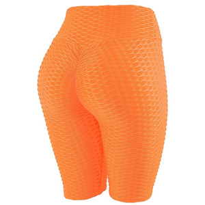 Women's <b>Sexy</b> Jacquard Elastic Yoga Shorts Solid Seamless Quick Dry Fitness Sports Leggings Drawstring Plus Size Running <b>Tights</b> - Product Image 2