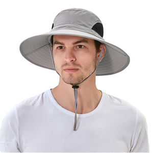 Chapeaux de seau en maille respirante pour les voyages et l'extérieur Chapeau de soleil d'été léger pour hommes et femmes Fournisseur en gros personnalisé - Product Image 4