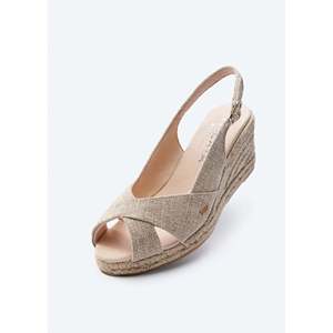Sandali con zeppa in tela in edizione limitata Llansa - Product Image 5