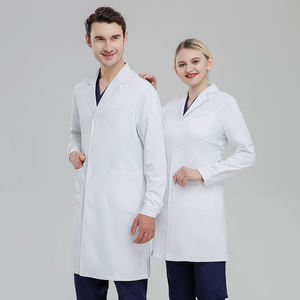 Hot Selling Wholesale Price Women's <b>Doctor</b> Scrub <b>Sets</b> Solid Color Knitted Trending Design Hospital Use - Product Image 4