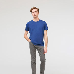 Nouveaux T-Shirts Tri-Blend All-Color pour Hommes Personnalisés Motif Solide Imprimé Surdimensionné à Manches Courtes Polyester Coton Jersey Blanc - Product Image 3