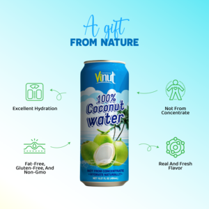 Agua de Coco Pura al por Mayor, 490 ml, Saborizada, Baja en Grasas, Sin Azúcar Añadido, Muestra Gratuita, Marca Privada (OEM/ODM), Lata (Enlatada), 100% Pura - Product Image 3